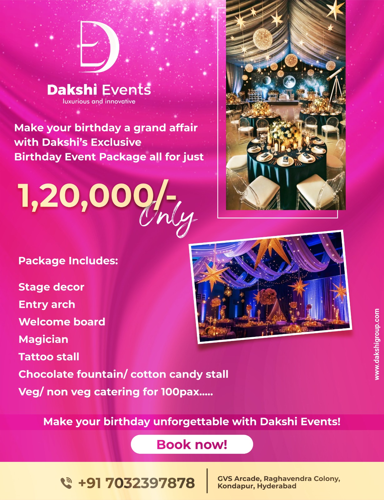 Event management services in Hyderabad with price